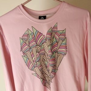 Aloha From Deer Ice-Cream Heart Sweater (worn 1x)